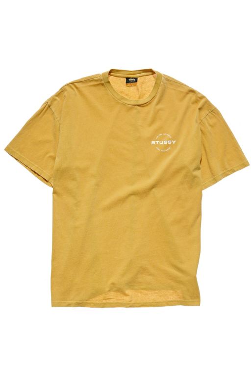 Stussy Womens Pacific Relaxed T Shirt Yellow - FPLCT1972